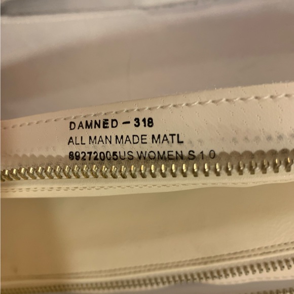 white demonia damned-318 boots - Picture 6 of 8